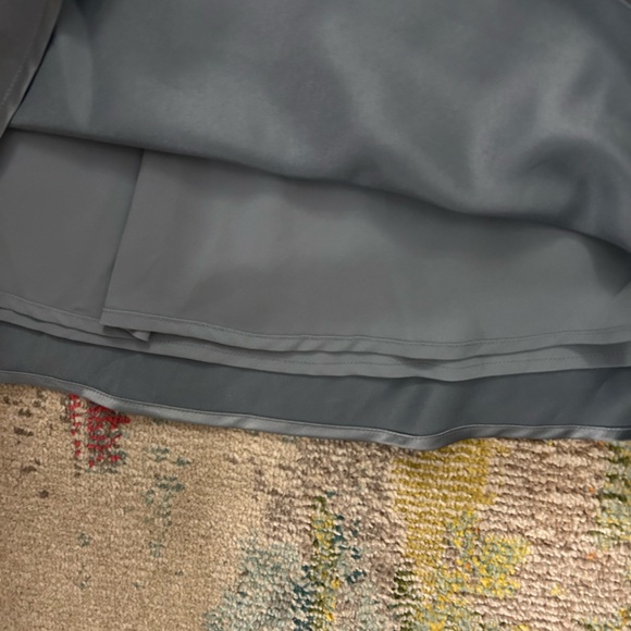 Wild Fable Slate Blue Satin Tube Mini Dress - Picture 6 of 8